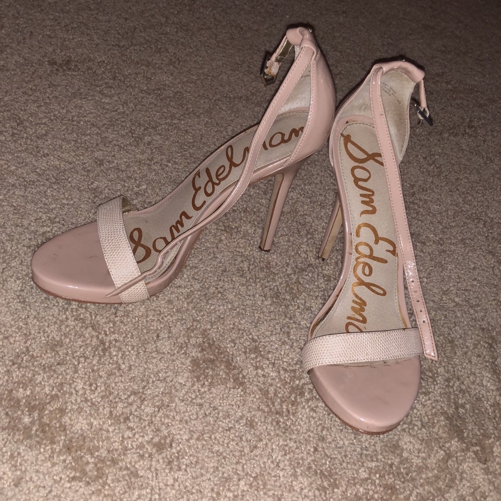 Sam Edelman Nude Heels Strappy 8